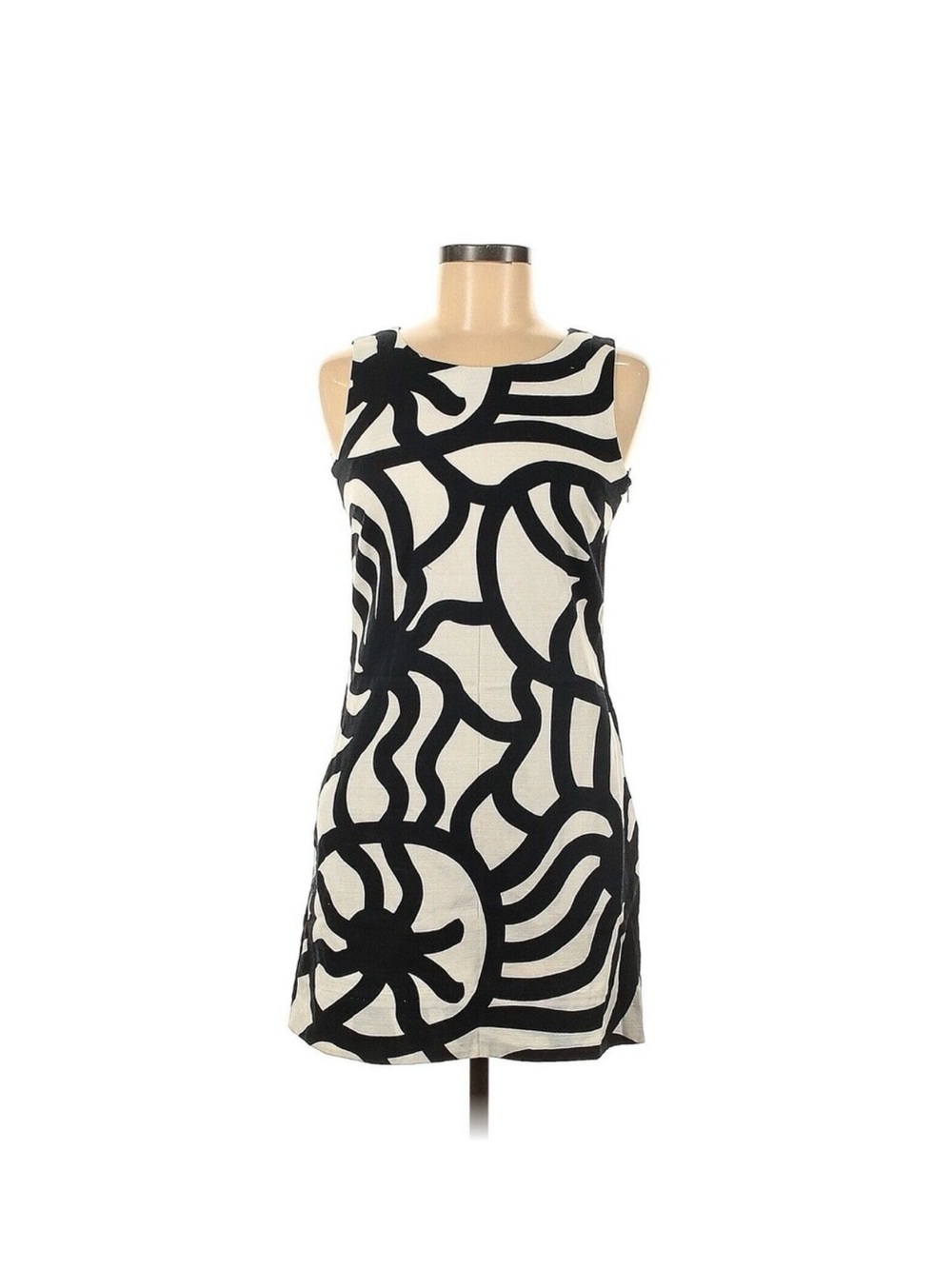 2009 A TRIBUTE TO MARIMEKKO for H&M Black White Geo Print Summer Dress - US 6